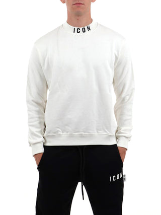 Icon Felpa Girocollo Uomo Bianco ottico