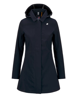 K-way Parka Donna Mathy Bonded Blu scuro