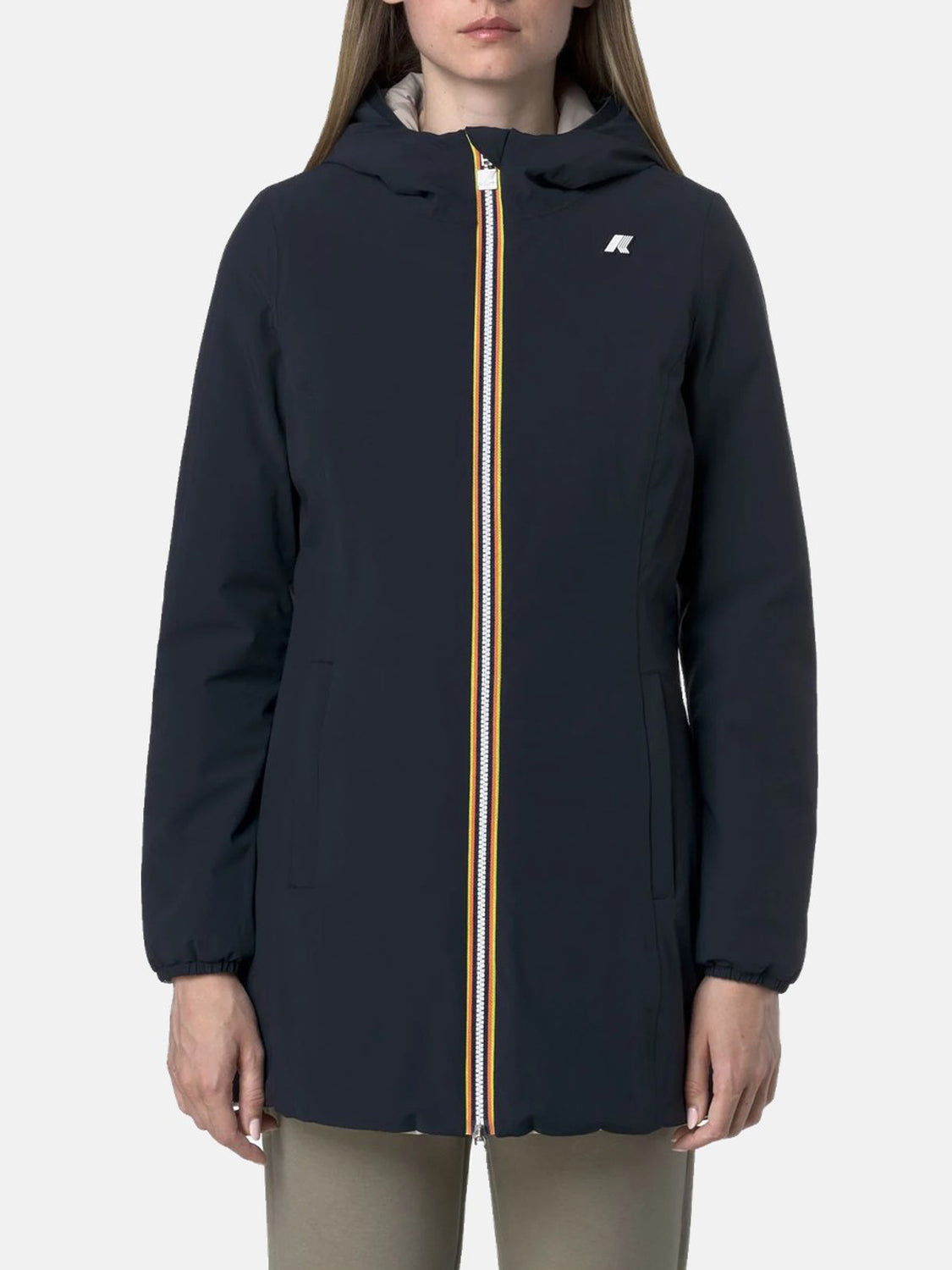 K-way Parka Donna Denise St Warm Double Blu Scuro