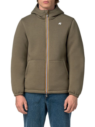 K-way Giubbotto Leggero Uomo Jack Spacer Nylon Double Verde militare