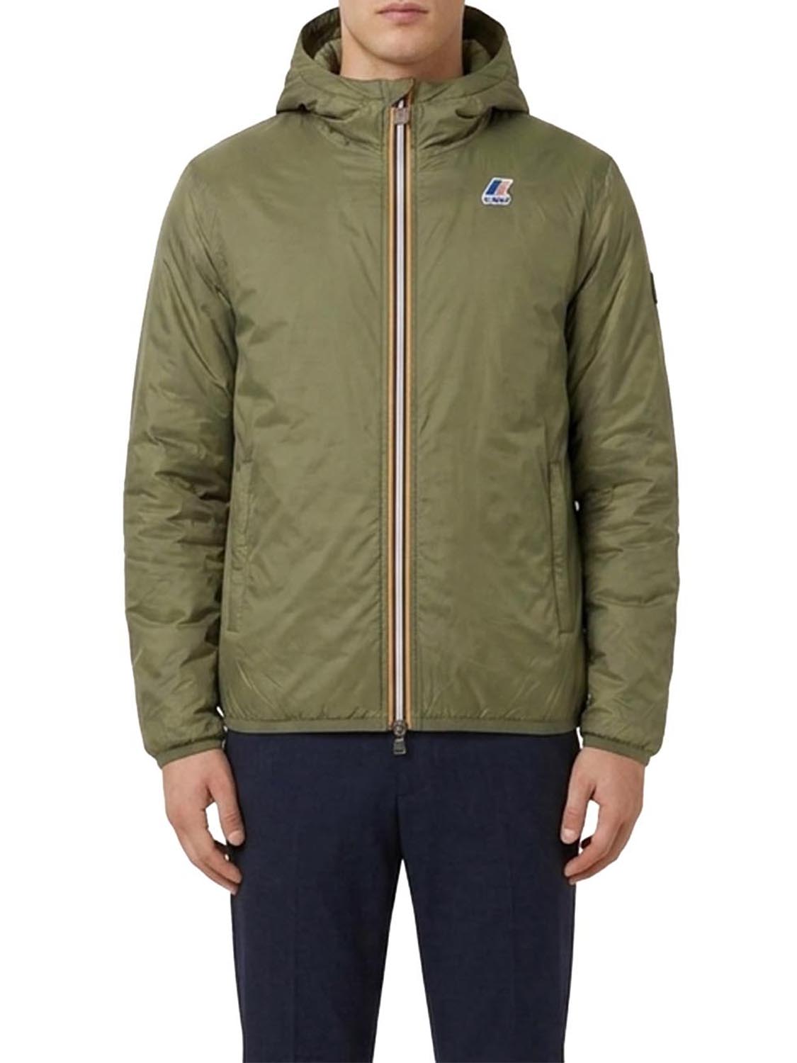 K-way Giubbotto Leggero Uomo Jack Spacer Nylon Double Blu scuro