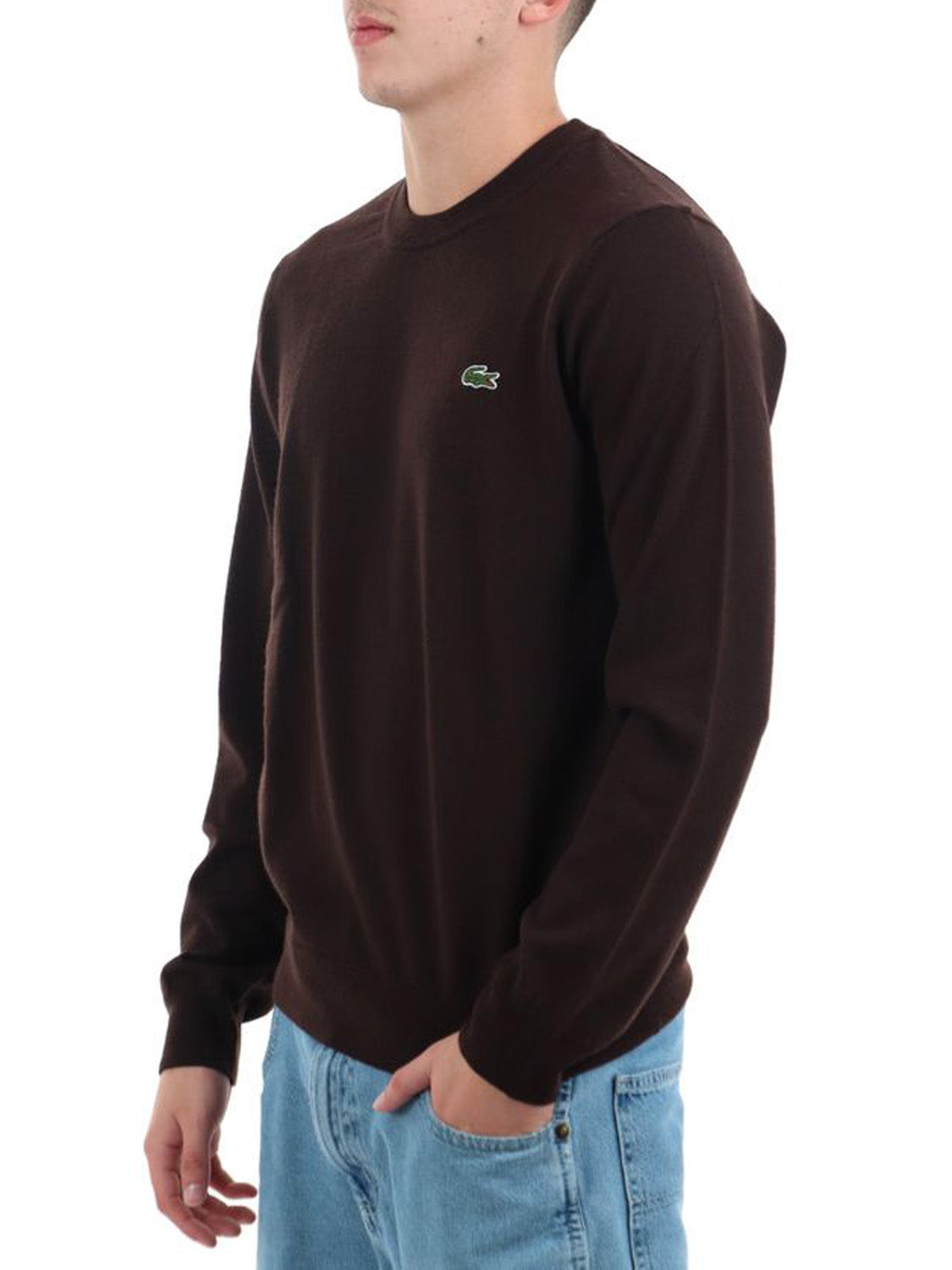 Lacoste Maglione Uomo Marrone scuro