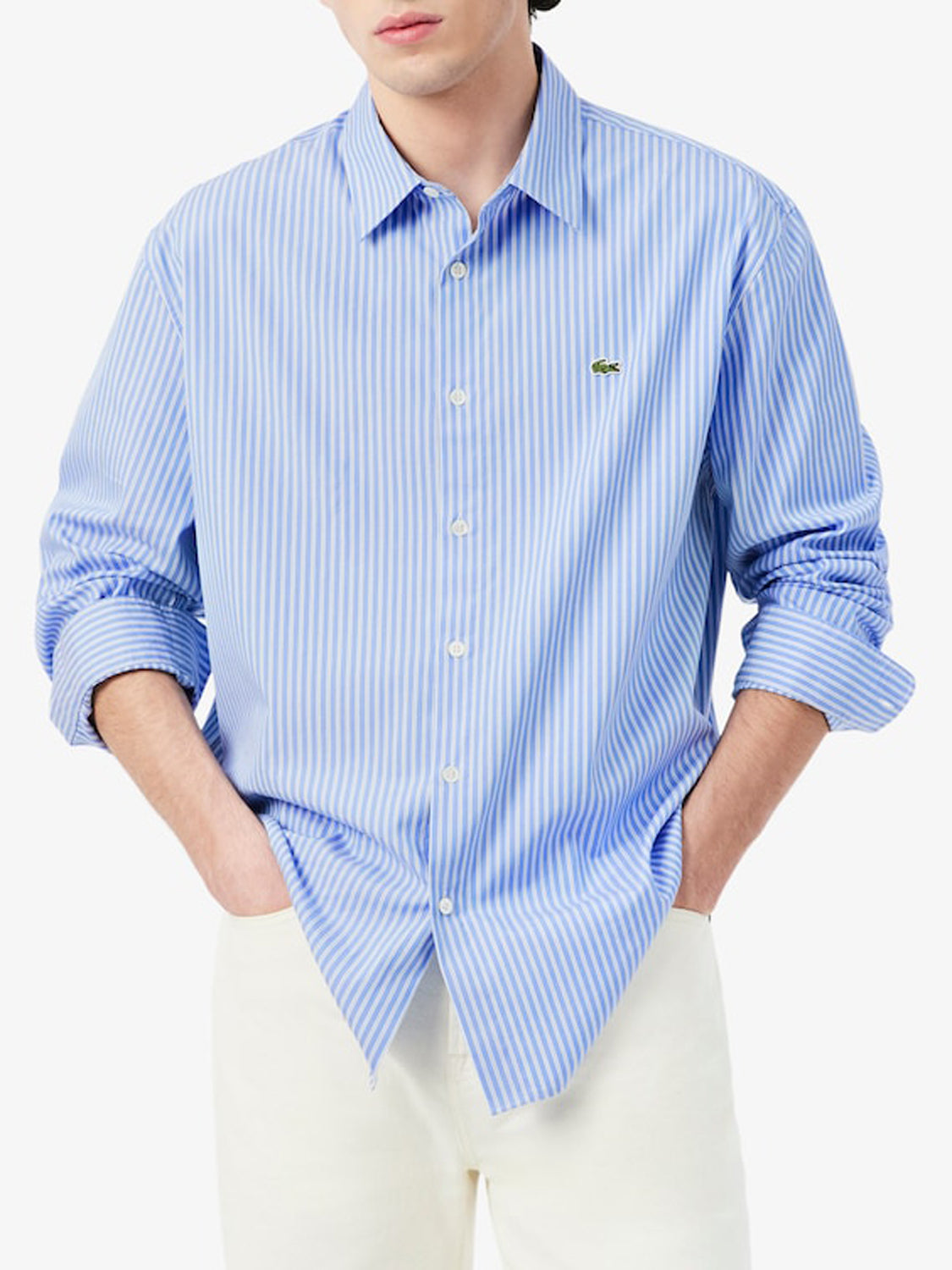 Lacoste Camicia Uomo Blu