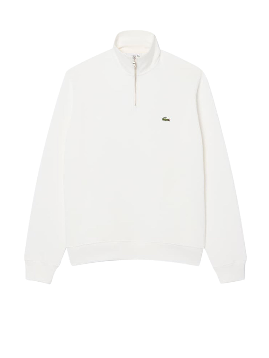 Lacoste Felpa con Zip Uomo Bianco
