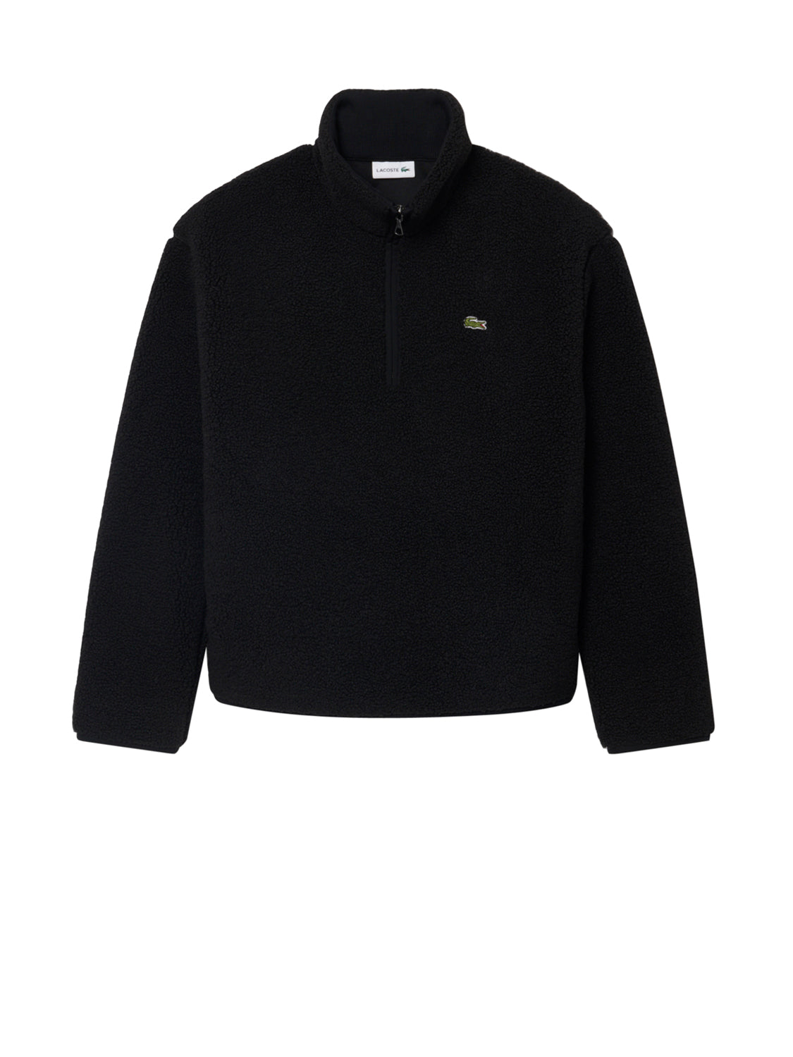 Lacoste Felpa con Zip Uomo Nero