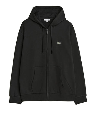 Lacoste Felpa con Zip Uomo Nero