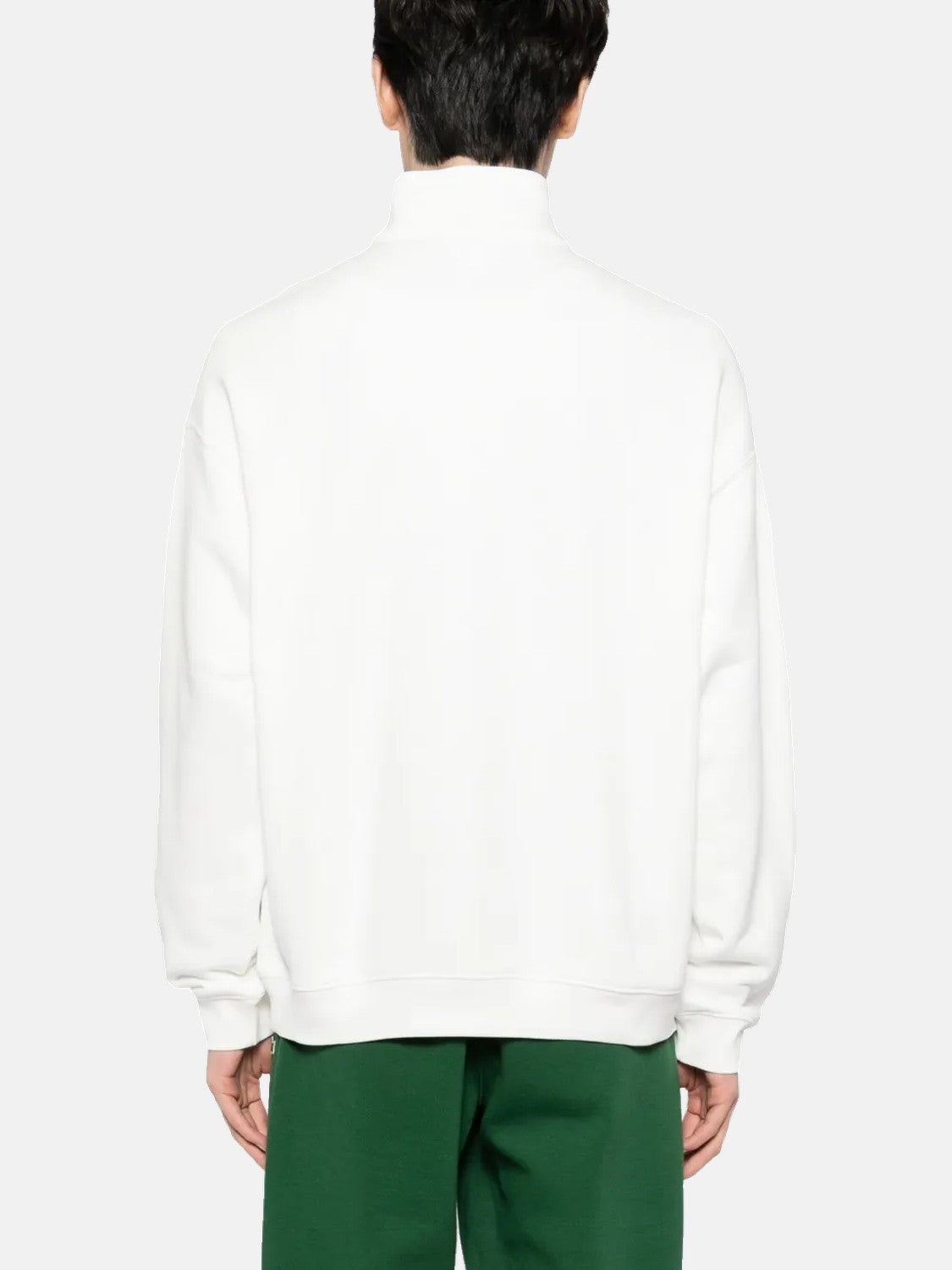 Lacoste Felpa con Zip Uomo Bianco