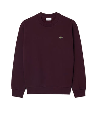 Lacoste Felpa Girocollo Uomo Marrone scuro
