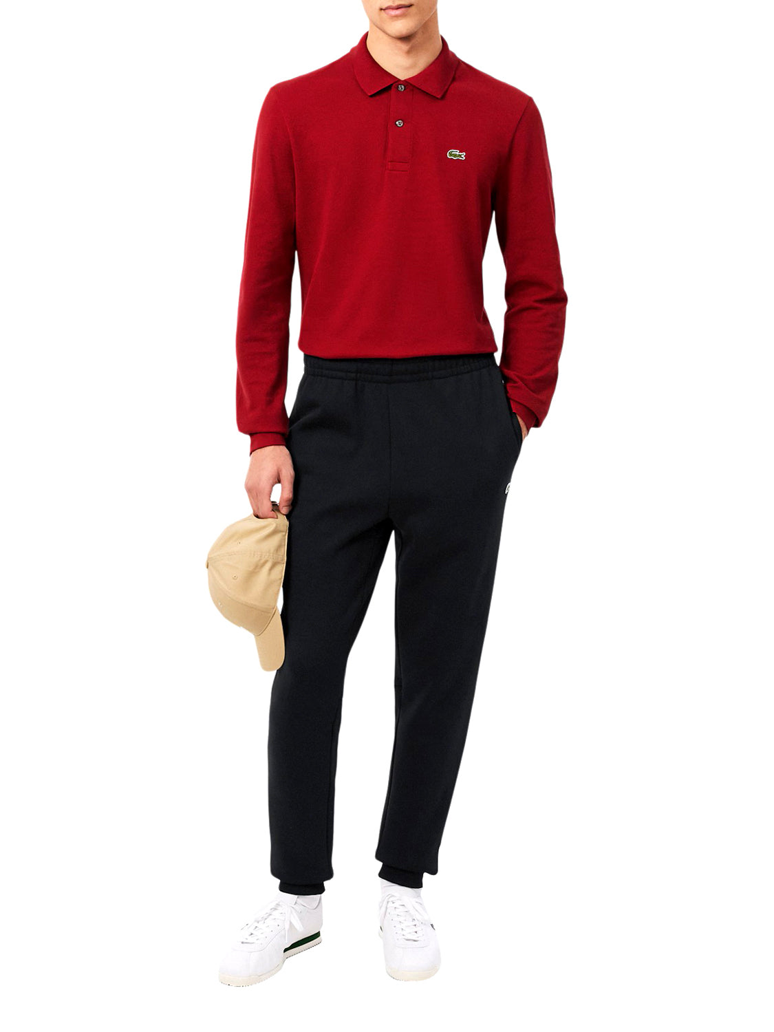 Lacoste Pantalone Tuta Uomo Nero