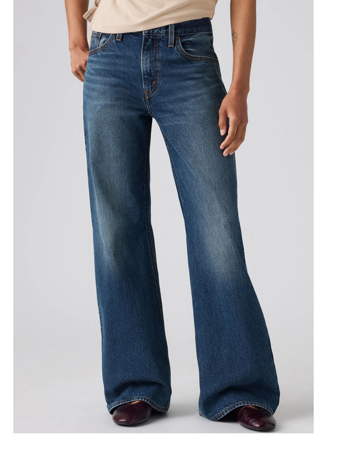 Levi's Jeans Regular Donna Loose Boot Denim scuro