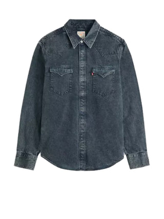 Levi's Camicia di Jeans Uomo Barstow Denim scuro