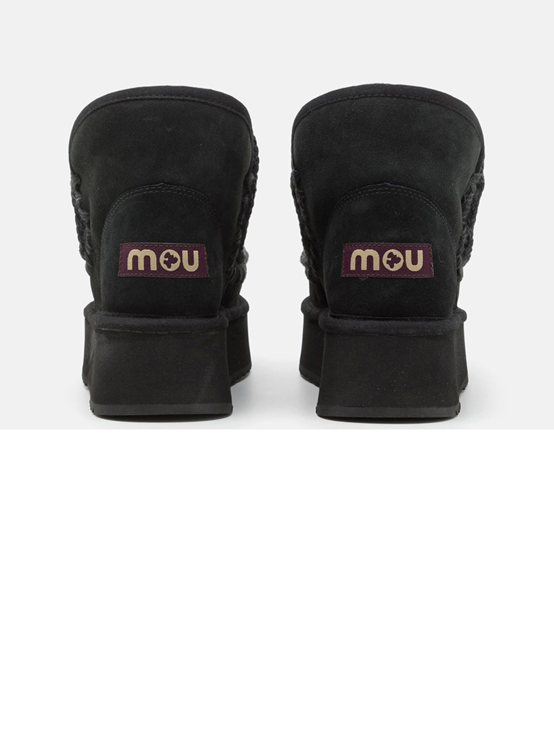 MOU Stivaletti Donna Mini Eskimo Platform Boot Nero