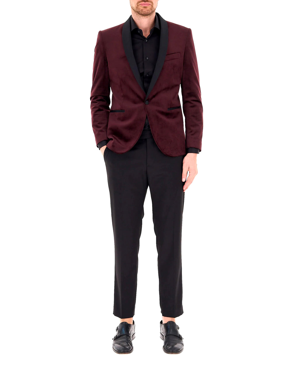 Mulish Abito Completo Uomo Bordeaux