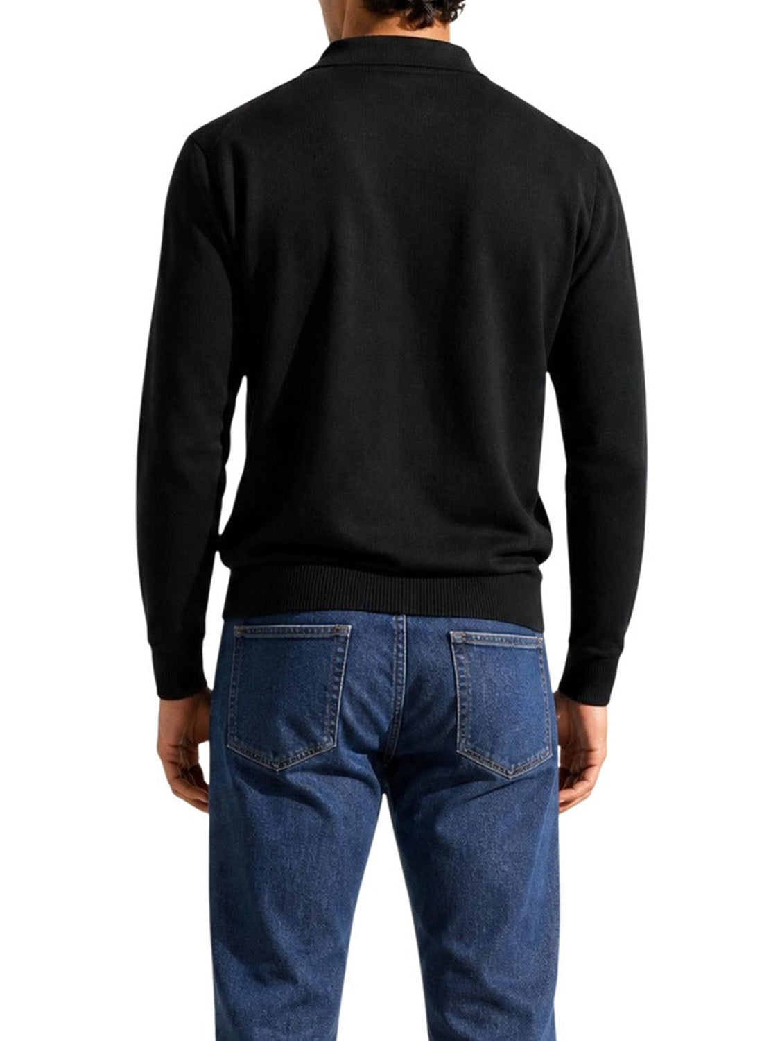 Rains Polo Unisex Long Sleeve Polo Nero