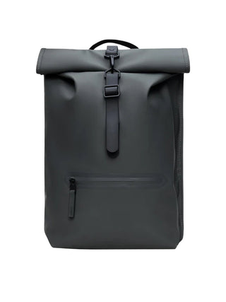 Rains Zaino Unisex Rolltop Rucksack W3 Grigio Scuro