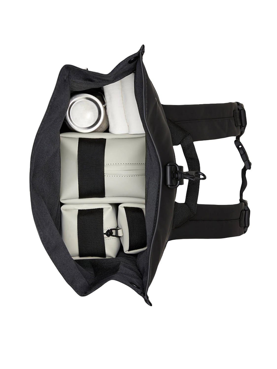Rains Zaino Unisex Rolltop Rucksack W3 Grigio Scuro