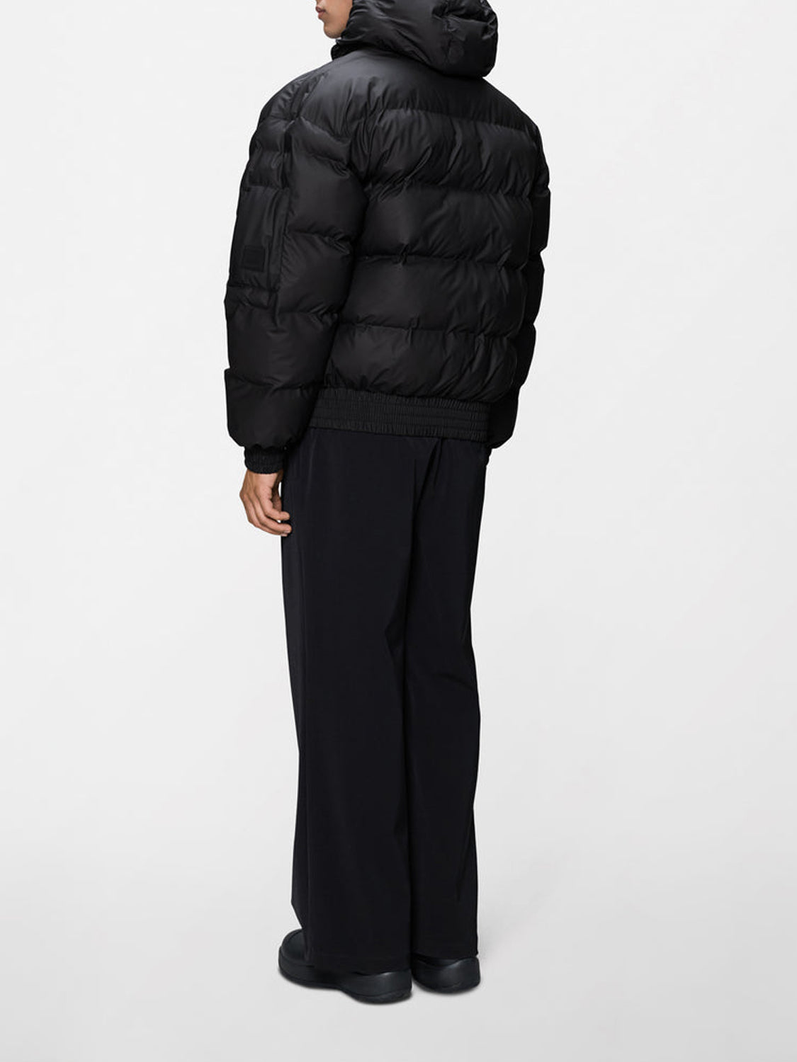 Rains Bomber Unisex Alta Bomber Puffer Jacket W3T3 Nero