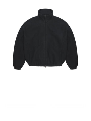 Rains Bomber Unisex Fleece Zip Jacket Nero