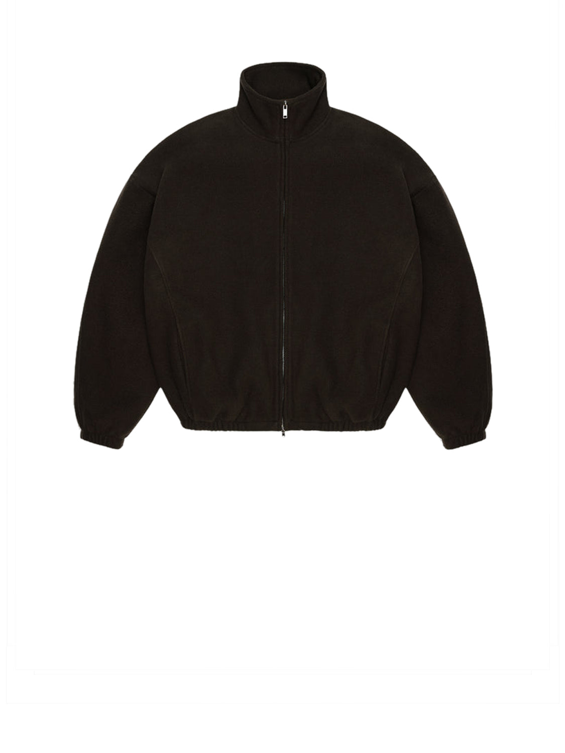Rains Bomber Unisex Fleece Zip Jacket Marrone