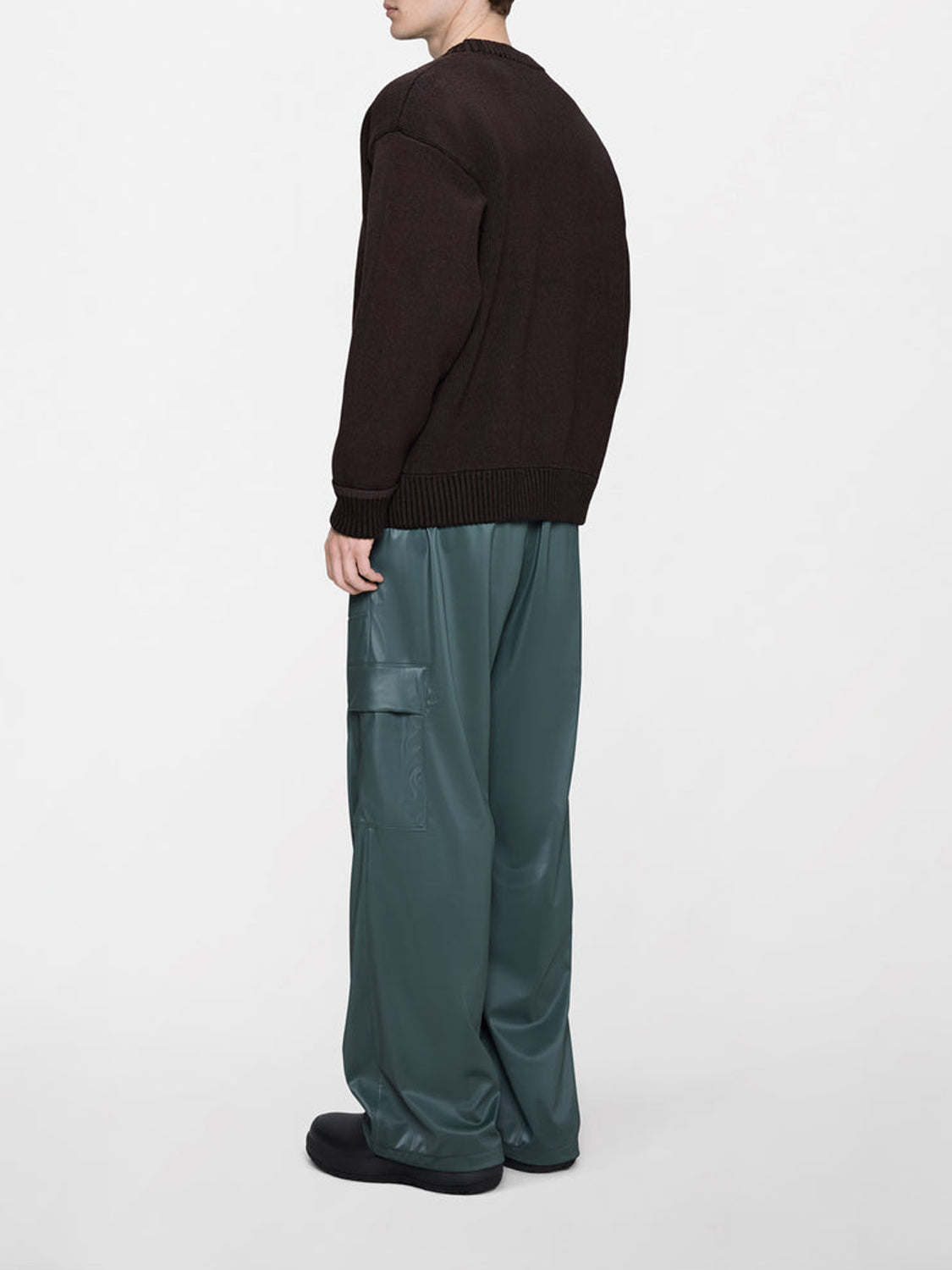Rains Maglione Unisex Sowa Knit Crew Neck Nero