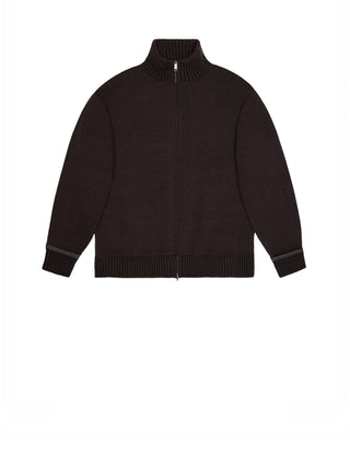 Rains Cardigan Unisex Sowa Knit Zip Cardigan Nero