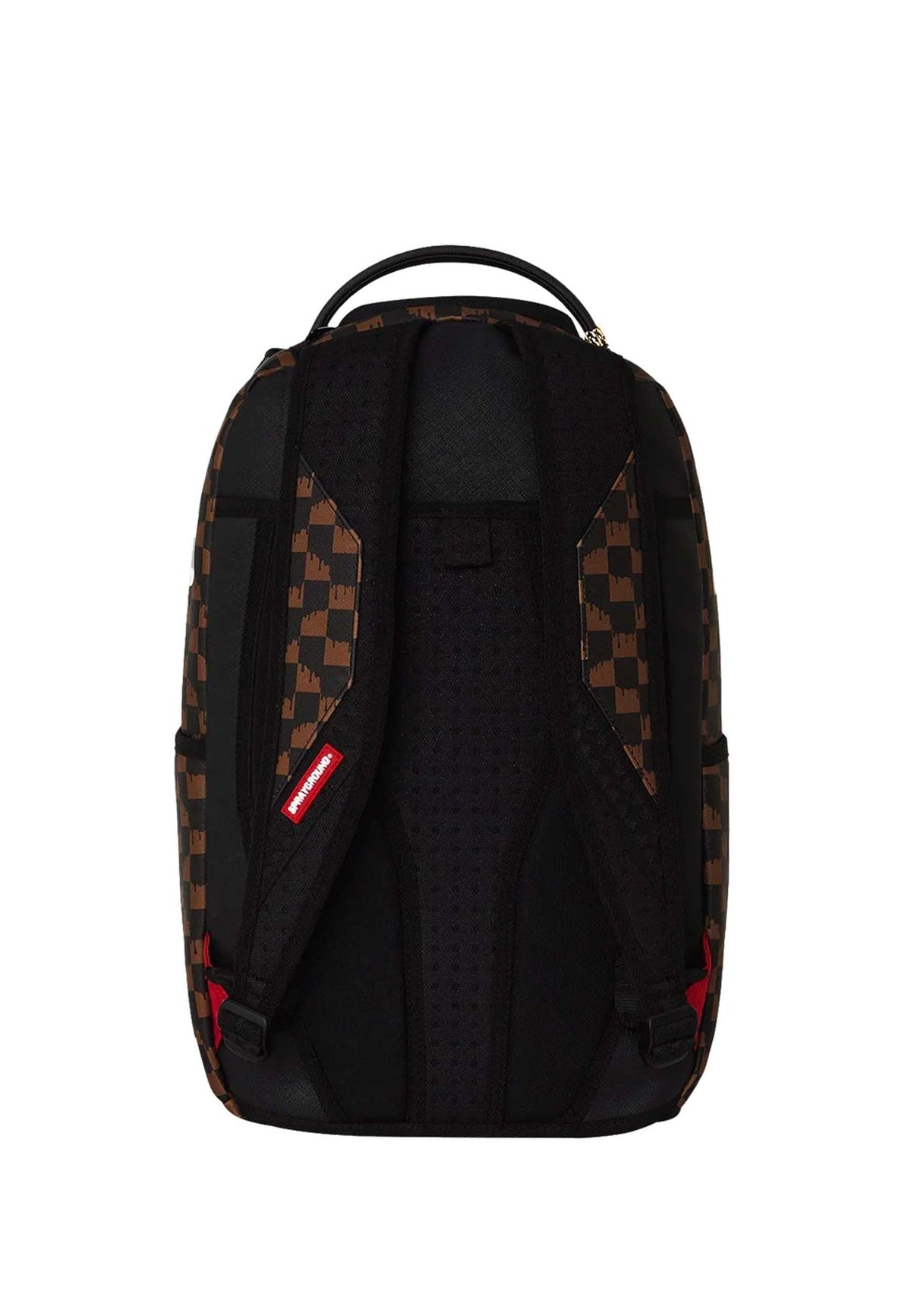 Sprayground Zaino Brown and cream drip check shark Nero