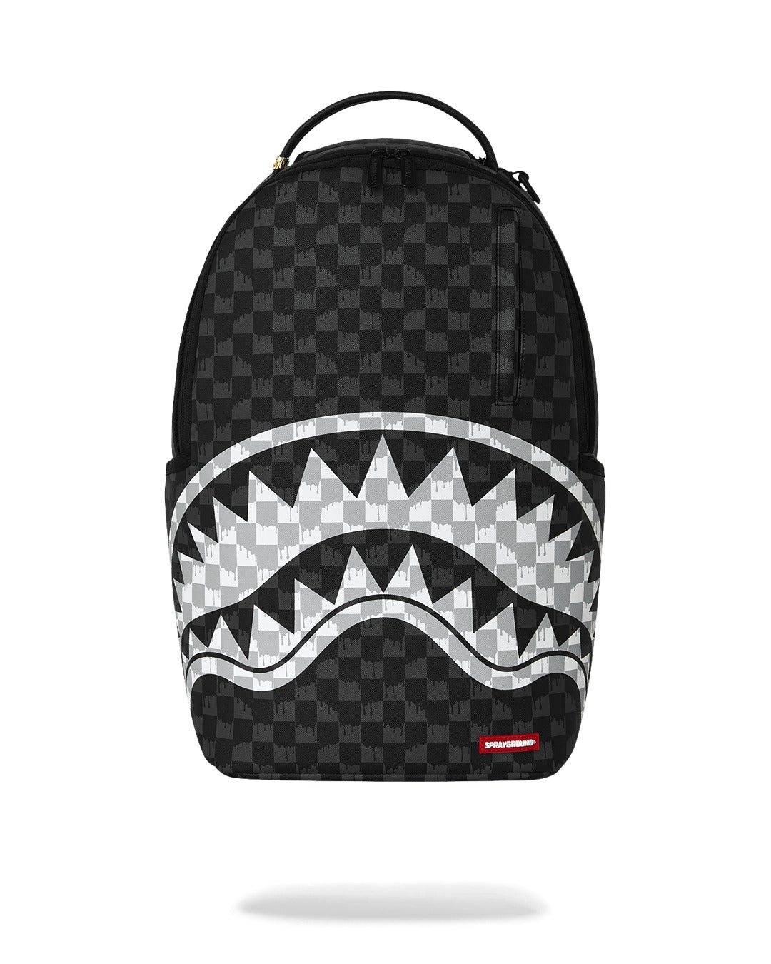 Sprayground Zaino Black and white drip check shark Nero