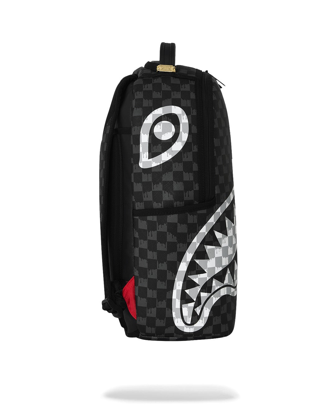 Sprayground Zaino Black and white drip check shark Nero