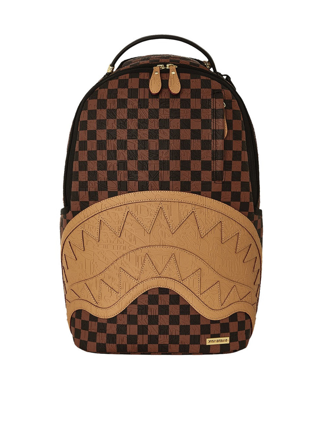 Zaino Embossed check brown Marrone