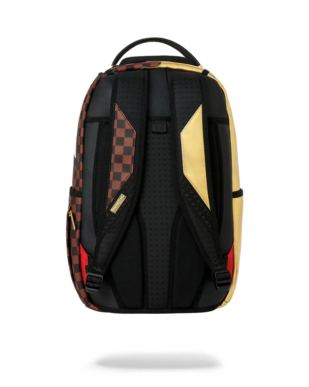Sprayground Zaino Sharks in Paris gold drip Marrone