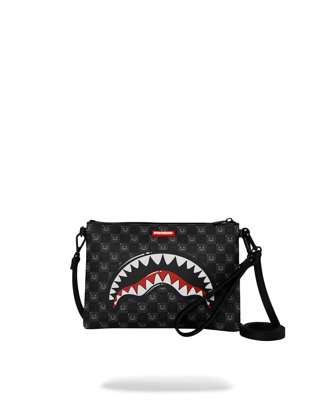 Sprayground Pochette Sharks in Paris WTF bubbly Nero