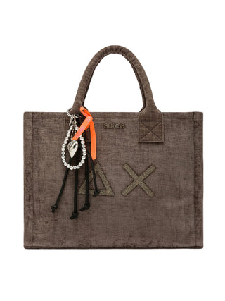 Sun68 Borsa a Mano Donna Cali Midi Bag Tortora