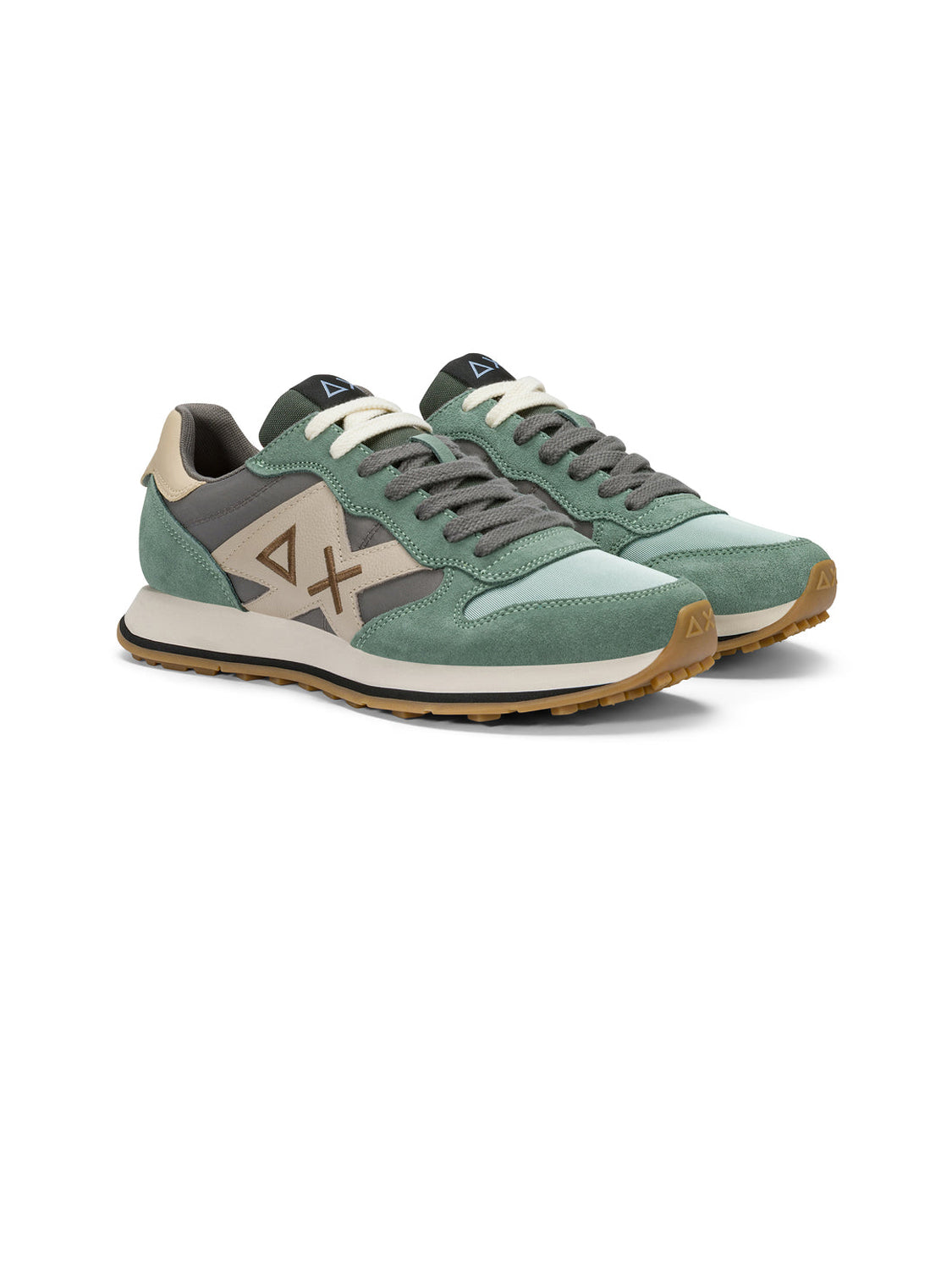 Sun68 Sneakers Uomo Jaki 2.0 Bicolor Verde salvia