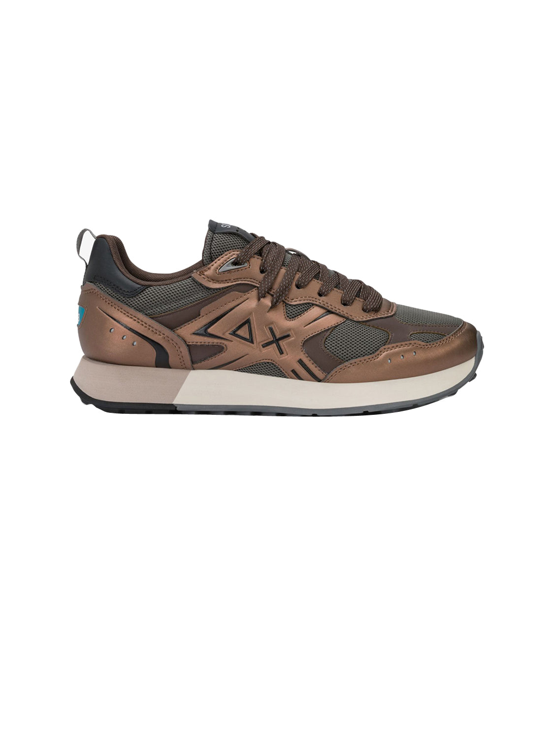 Sun68 Sneakers Uomo Jaki 2.0 Silver Mesh Volpe