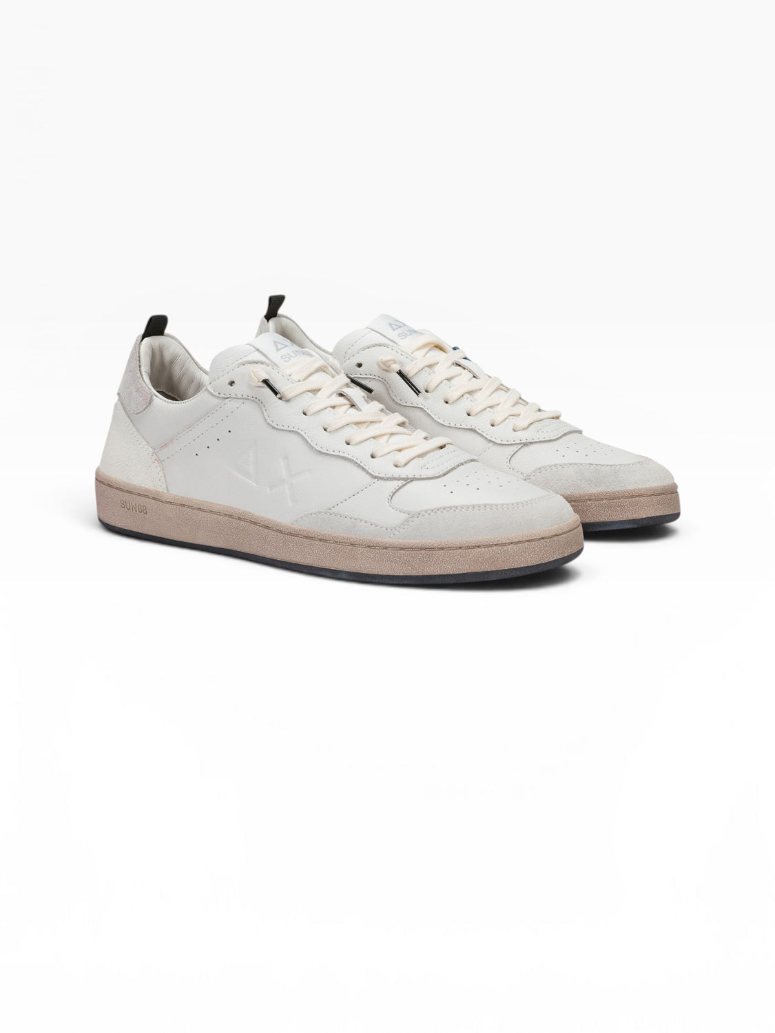 Sun68 Sneakers Uomo Urban Basket Bianco panna