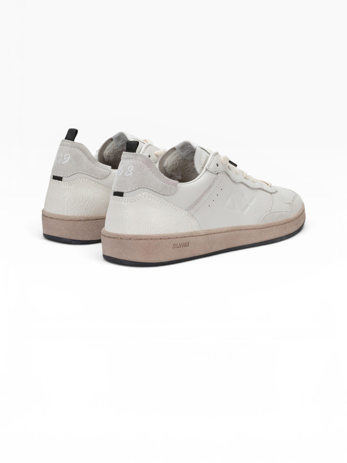 Sun68 Sneakers Uomo Urban Basket Bianco panna