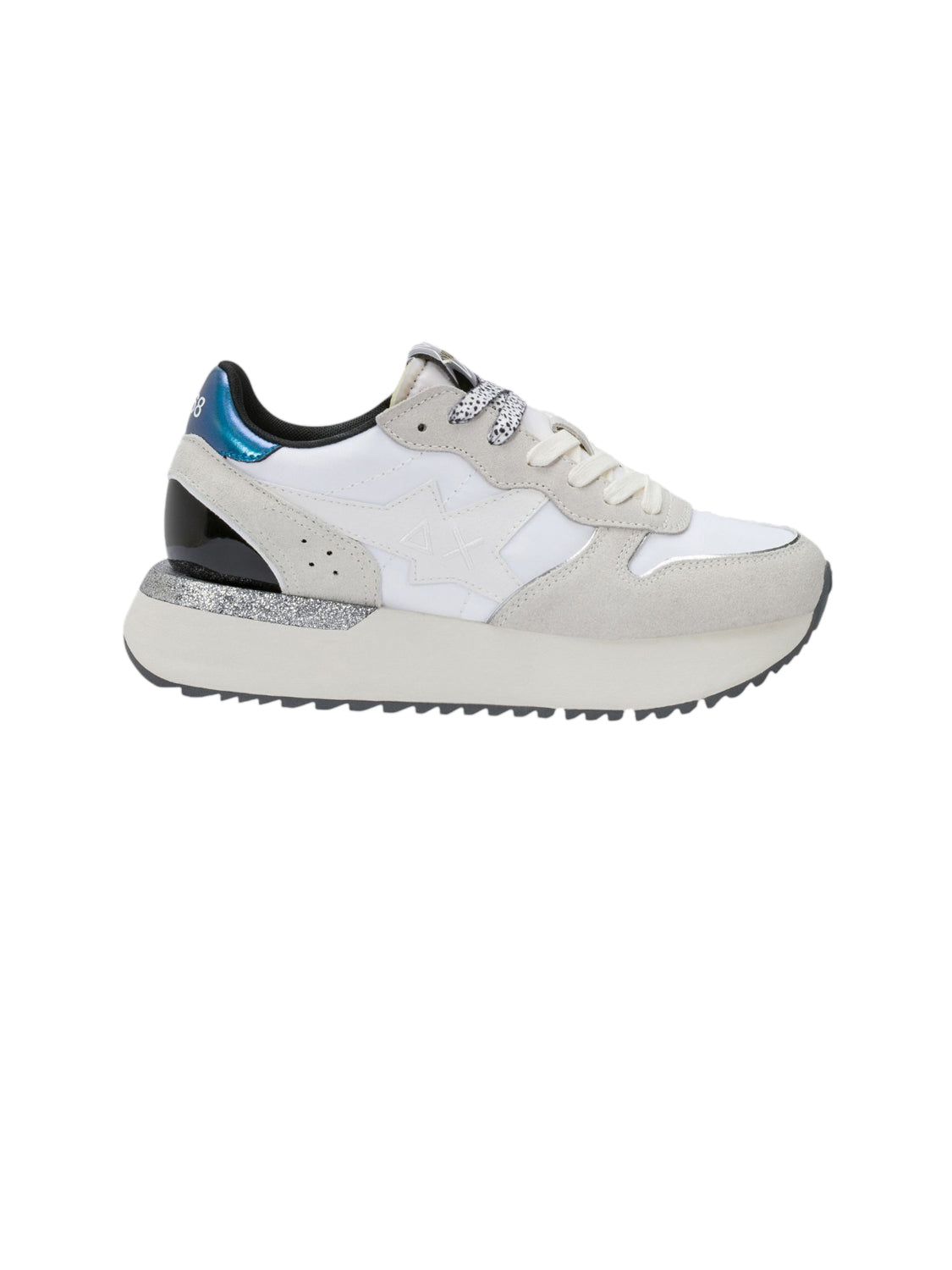 Sun68 Sneakers Donna Big Stargirl Mix Mat Bianco