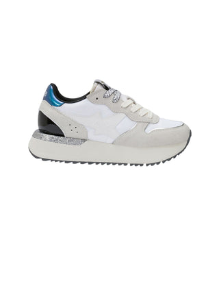 Sun68 Sneakers Donna Big Stargirl Mix Mat Bianco