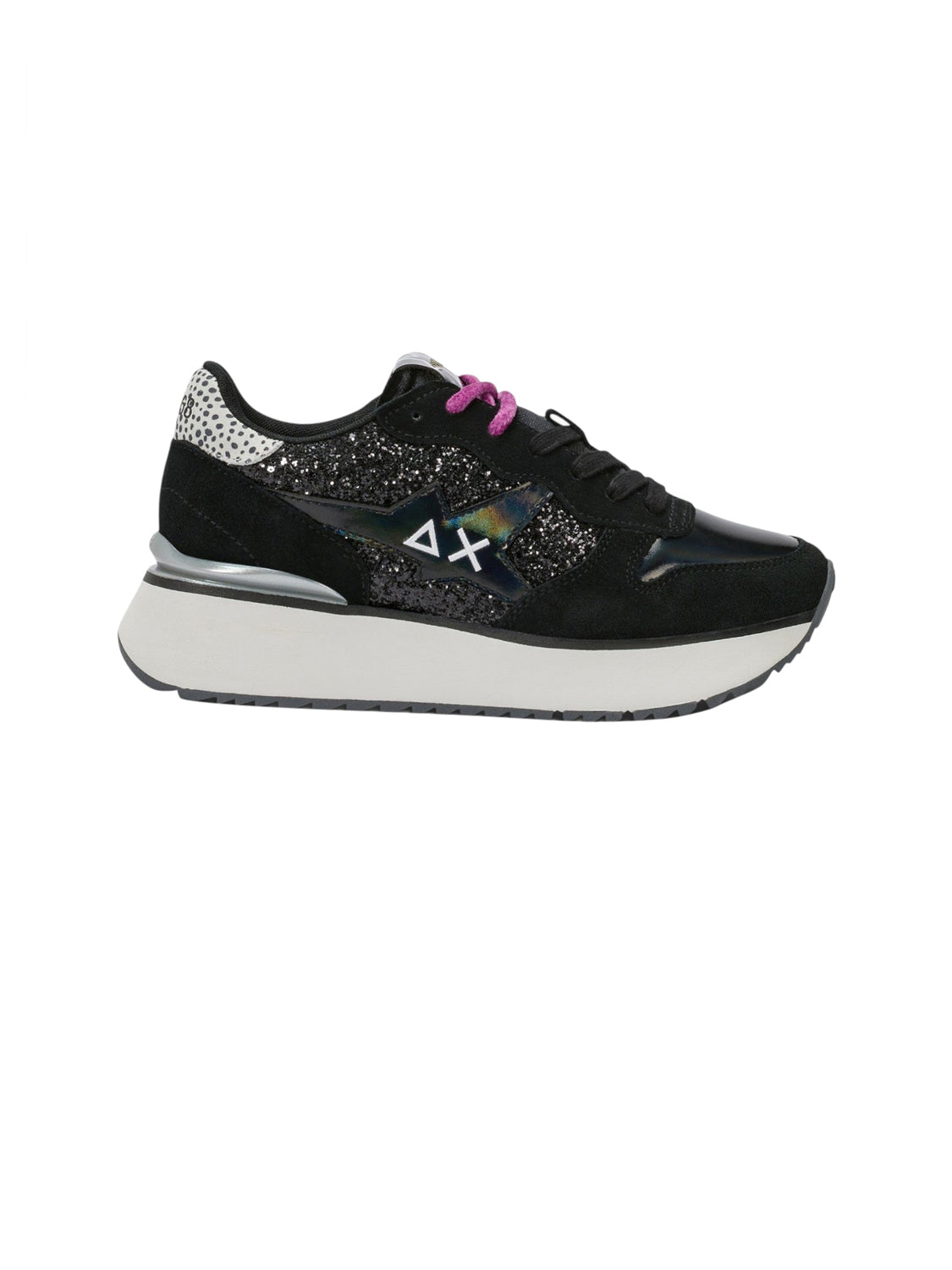 Sun68 Sneakers Donna Big Stargirl Glitter Nero