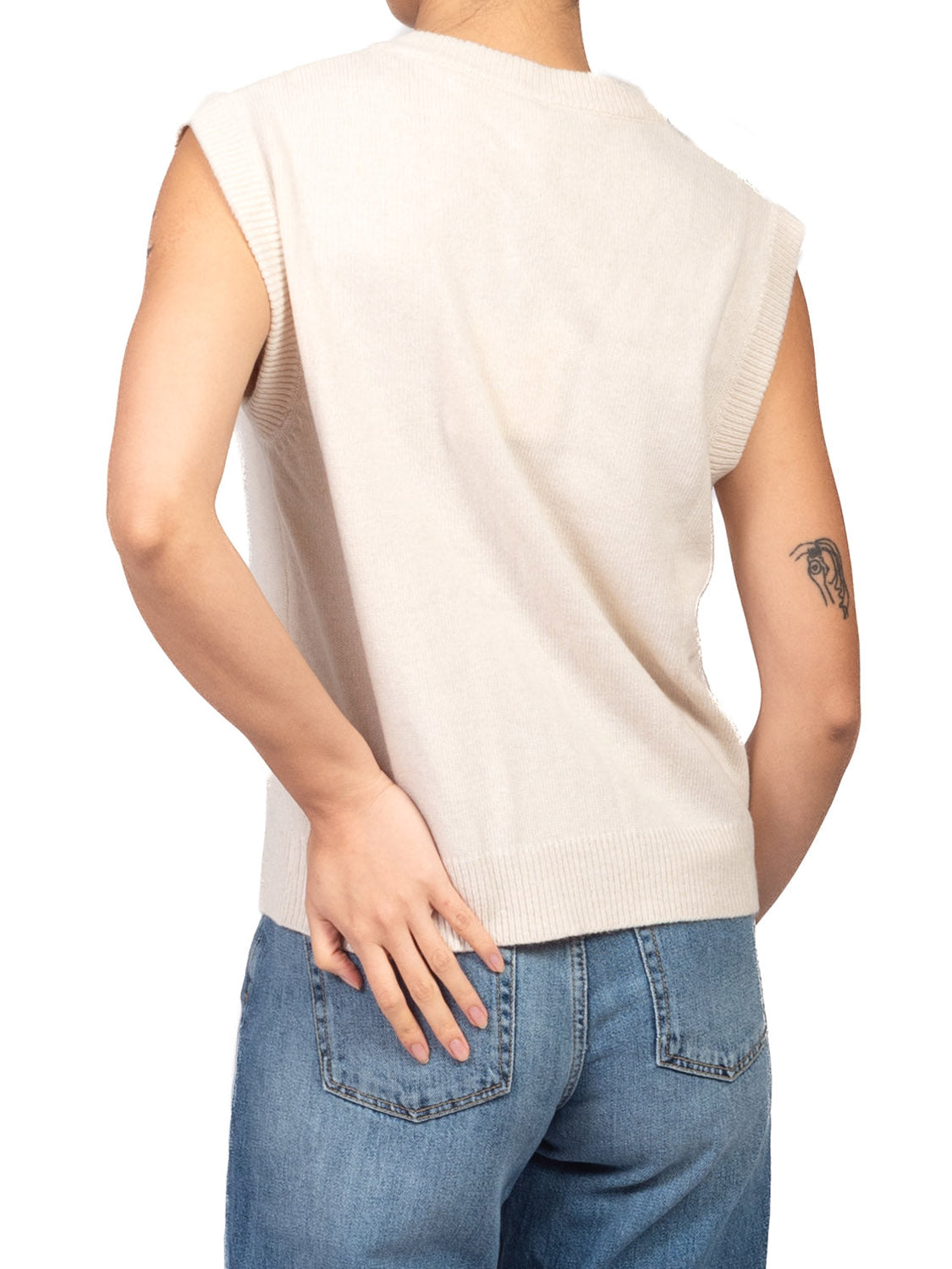 Tensione In Gilet Donna Ecru