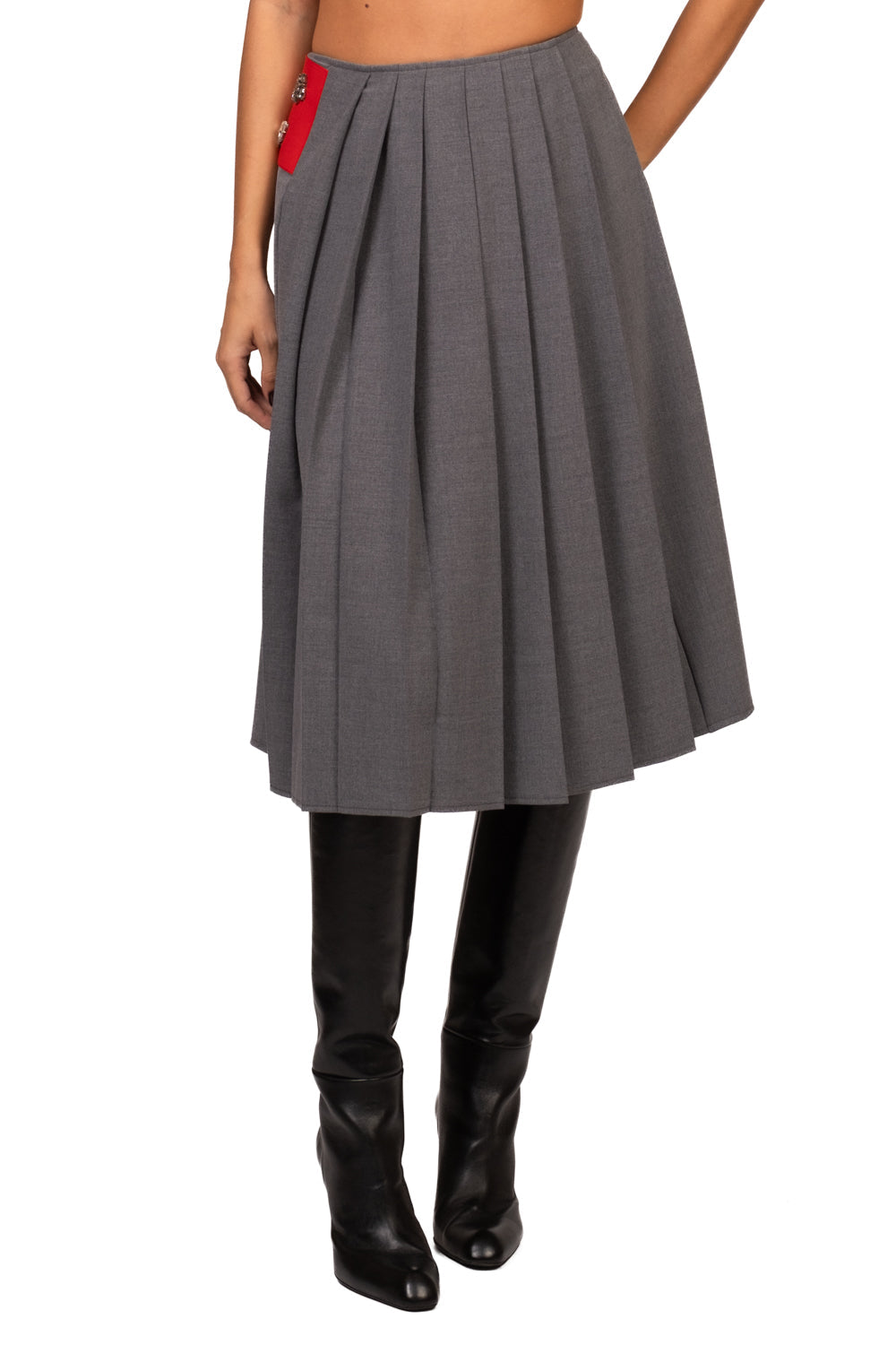 Tensione In Gonna Lunga Donna Grigio