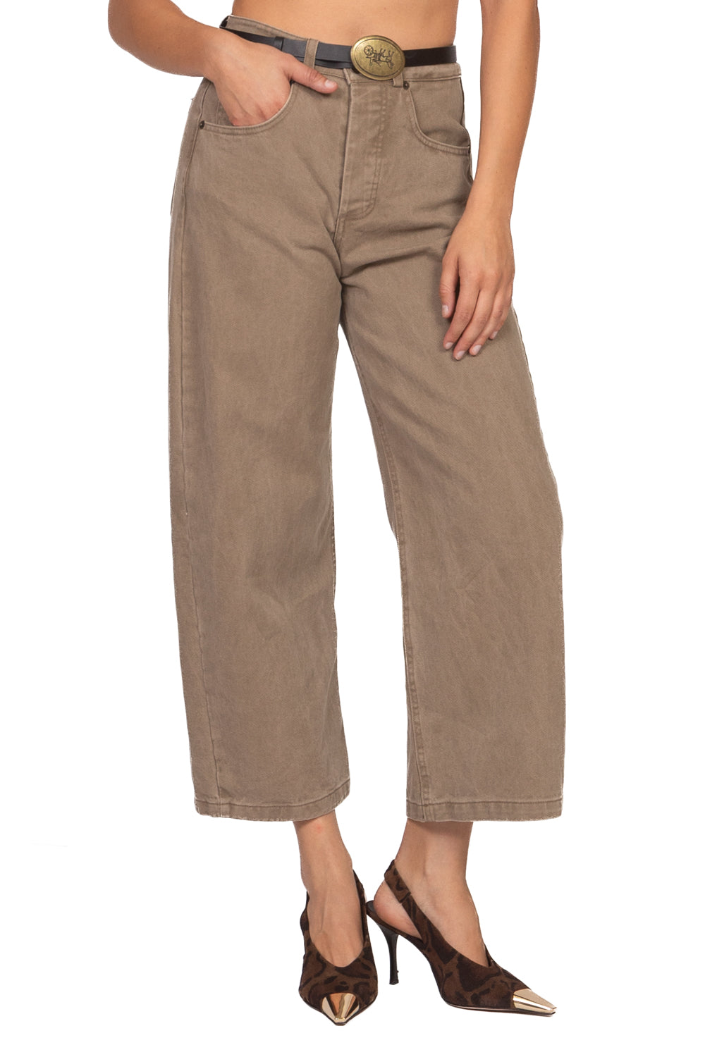 Tensione In Pantalone Donna Fango