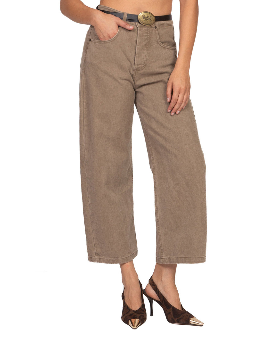 Tensione In Pantalone Donna Fango