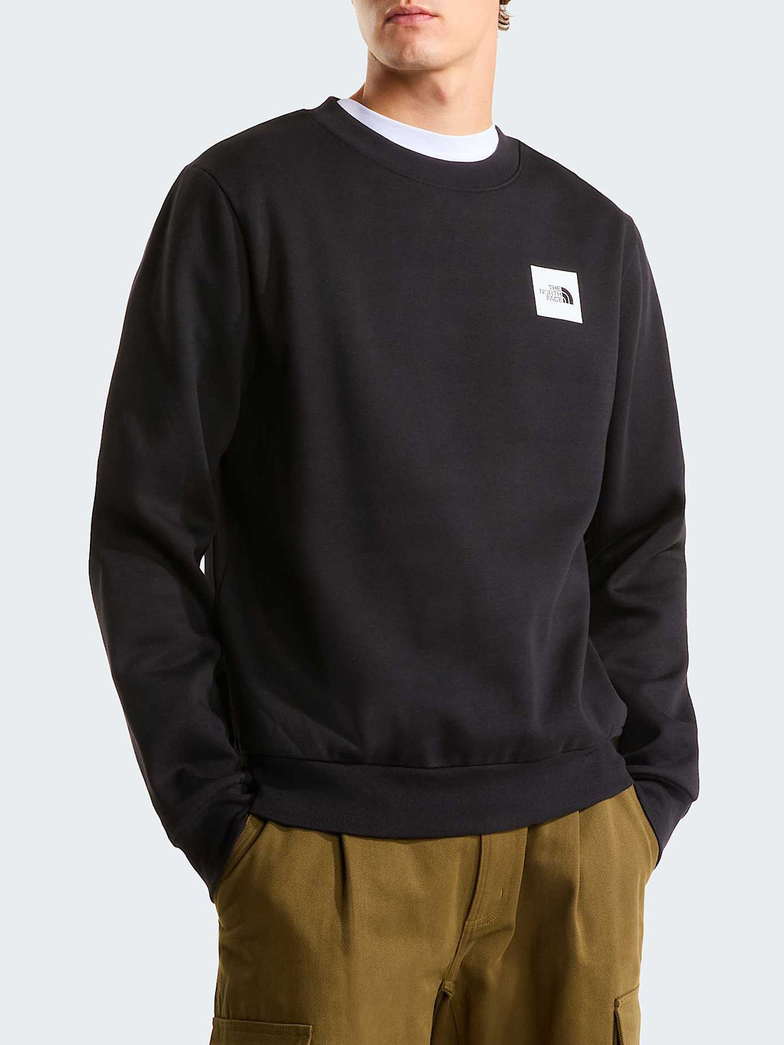 The North Face Felpa Girocollo Uomo Box Reg Crew Nero