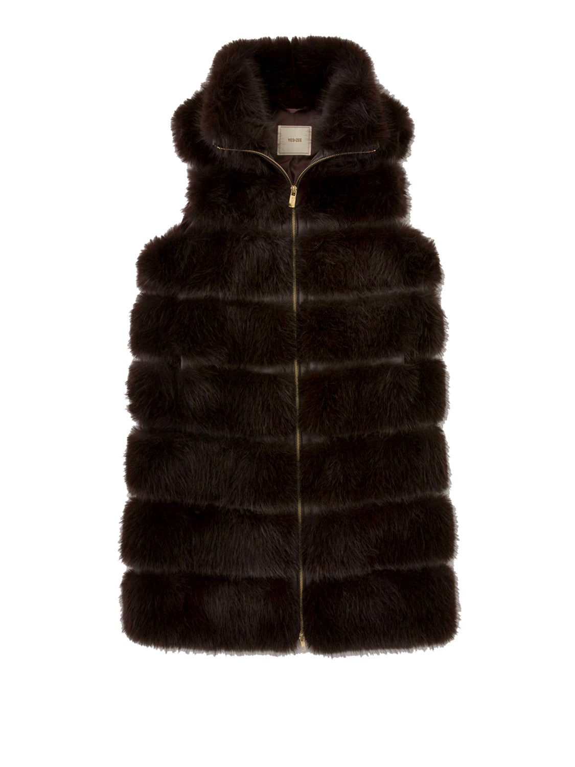 YES ZEE Gilet Imbottito Donna Moro
