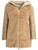 Ciesse Piumini Piumino Donna Eco Reversible Fur Long Hoody Jkt W/L Nero