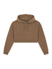 Dickies Felpa Girocollo Donna Oakport Cropped Hoodie Marrone