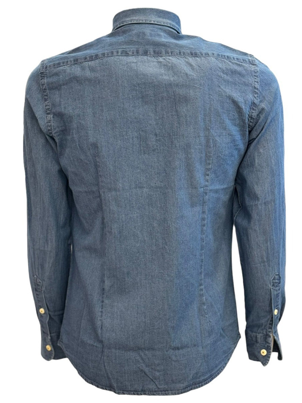Camicia Casual Uomo Shirt-man Blu