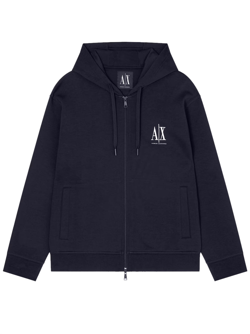 Armani Exchange Felpa con Zip Uomo XM000371 Blu