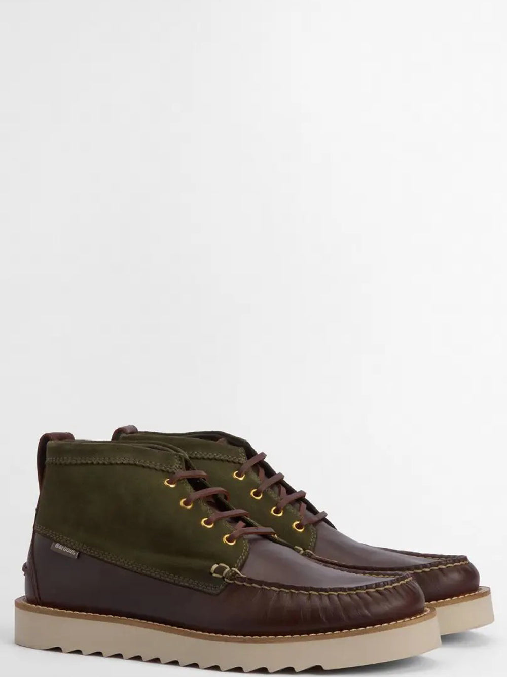 Sneakers Verde / Marrone Scuro